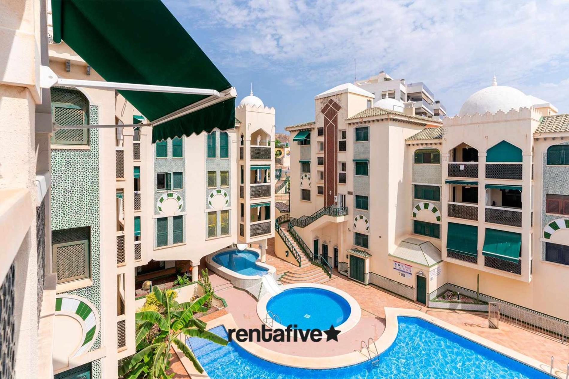 Rentafive Varadero Con Piscina Playa Y Terraza Santa Pola Bagian luar foto